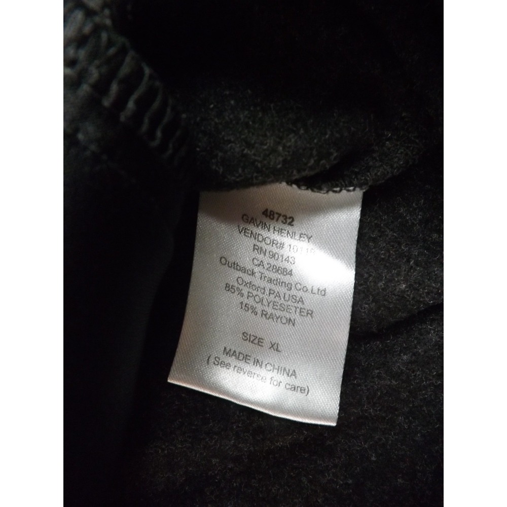 Outback Trading Co Gavin Henley Pullover Sweater Men's  Size  XL Charcoal Gray‎ - Picture 8 of 16